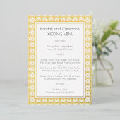 Sjabloon van het folie Border Wedding Menu (Staand Voorkant)
