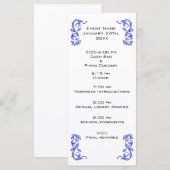 sjabloon van het Gepersonaliseerd evenementenprogr (Voorkant / Achterkant)