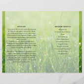 Sjabloon van het groene natuur-programma (Achterkant)