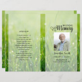 Sjabloon van het groene natuur-programma (Voorkant / Achterkant)