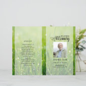 Sjabloon van het groene natuur-programma (Staand voorkant)