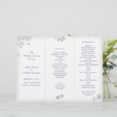Sjabloon van het Lavender Art Tri-Fold Wedding Pro (Staand voorkant)