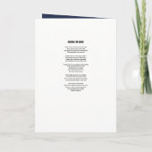 Sjabloon van het Memorial Programme (Achterkant)