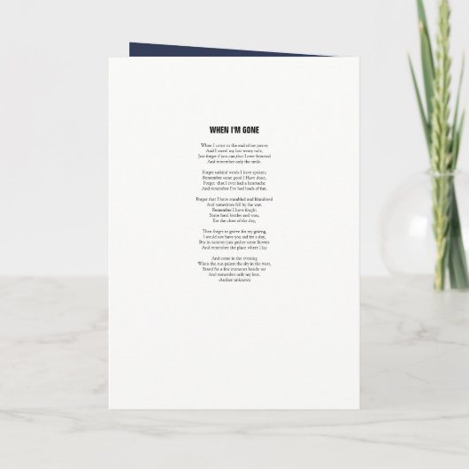 Sjabloon van het Memorial Programme (Achterkant)