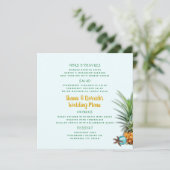 Sjabloon van het menu Kerstananasappelmenu (Staand voorkant)