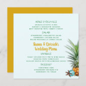 Sjabloon van het menu Kerstananasappelmenu (Voorkant / Achterkant)