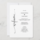 Sjabloon van het minimalistische weddenschapsprogr kaart (Voorkant)