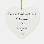 sjabloon van het Ornament voor eerste kerstmis (Achterkant)