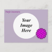 Sjabloon van het Paarse lozentribbon door Kenneth  Briefkaart (Voorkant)