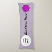 Sjabloon van het Paarse lozentribbon door Kenneth  Lichaamskussen (Voorkant Verticaal)