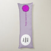 Sjabloon van het Paarse lozentribbon door Kenneth  Lichaamskussen (Achterkant (Verticaal))