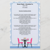 Sjabloon van het programma Tea Party (Achterkant)