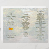 Sjabloon van het programma Tri-Fold Wedding Back R (Voorkant / Achterkant)