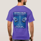 Sjabloon van het Shirt voor het wassen van de druk (Achterkant)