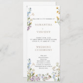 Sjabloon van het speciale programma Wildflower Boh (Voorkant / Achterkant)