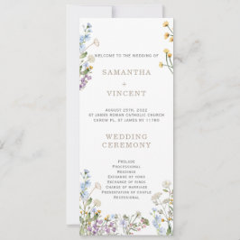 Sjabloon van het speciale programma Wildflower Boh