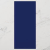 Sjabloon van het Trendy Navy & White Wedding Menu (Achterkant)