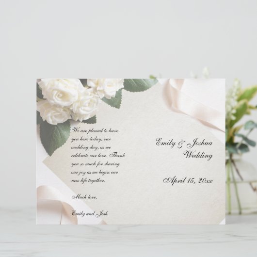 Sjabloon van het weddenschap - ceremonie Modern Wh (Staand voorkant)