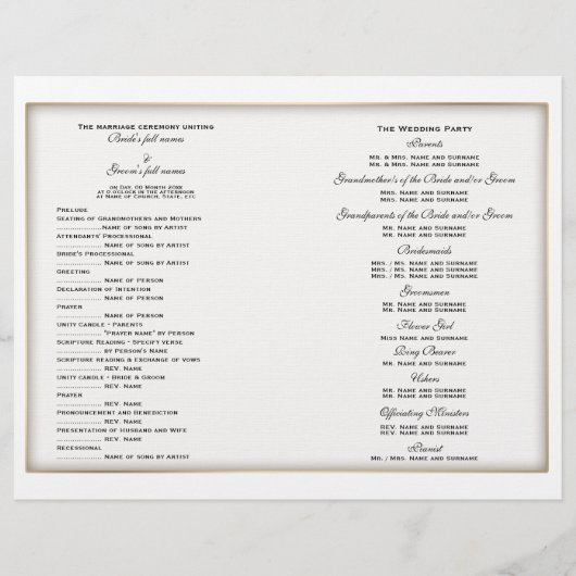 Sjabloon van het weduwenprogramma (twee) (Voorkant)