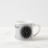 Sjabloon van het Zwarte Bloemlint door Kenneth Yon Espresso Kop (Rechts)