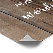 sjabloon van houtverlichting Maak uw eigen Poster (Hoek)