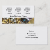 Sjabloon van juwelen foto-logo visitekaartje (Voorkant / Achterkant)