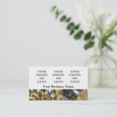 Sjabloon van juwelen foto-logo visitekaartje (Staand voorkant)