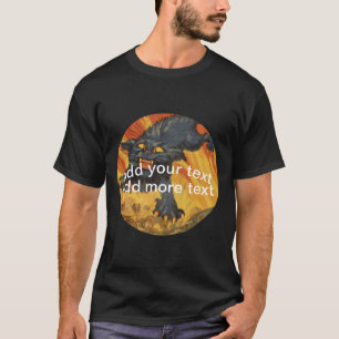 sjabloon van katten T-shirt