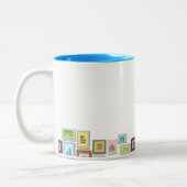 Sjabloon van koffie Mok ABC Realiteit (Links)