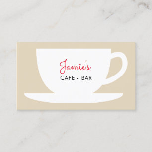 Sjabloon van koffiebedrijf in cafe visitekaartje
