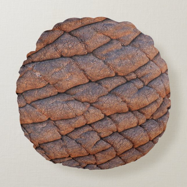Sjabloon van kreukachtige olifantenhuidtextuur rond kussen (Voorkant)