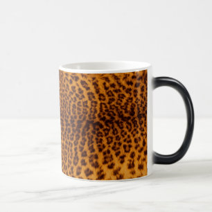 Sjabloon van leopard-afdruk zwarte vlekjes magische mok