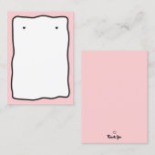 Sjabloon van Lijst met wieltjes - Kaart voor beeld Contactkaartje (Voorkant / Achterkant)