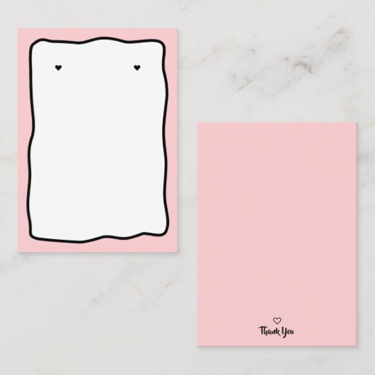 Sjabloon van Lijst met wieltjes - Kaart voor beeld Contactkaartje (Voorkant / Achterkant)