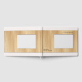 Sjabloon van Lijst van hout Funeral Guest Book Add Gastenboek (Volledig)