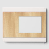 Sjabloon van Lijst van hout Funeral Guest Book Add Gastenboek (Achterkant)