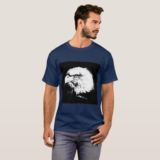 Sjabloon van Mannen van het dierenras Moderne T-shirt (Voorkant volledig)