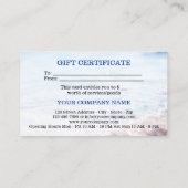 Sjabloon van Massagecadeaubon voor waterbronspa Kortingskaartje (Achterkant)