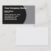 Sjabloon van metaalfusie visitekaartje (Voorkant / Achterkant)