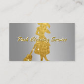 Sjabloon van metaalgoud in poedervorm visitekaartje (Achterkant)