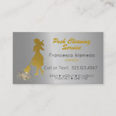 Sjabloon van metaalgoud in poedervorm visitekaartje (Voorkant)