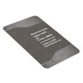 sjabloon van metaalgrunge magneet (Rechterzijde)