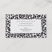 Sjabloon van Mode van luipaard Visitekaartje (Achterkant)