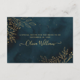 Sjabloon van Navy Gold Wedding Stationery