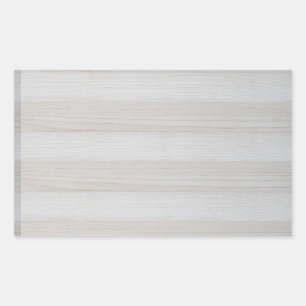 Sjabloon van onbewerkt hout trendy elegante natuur rechthoekige sticker