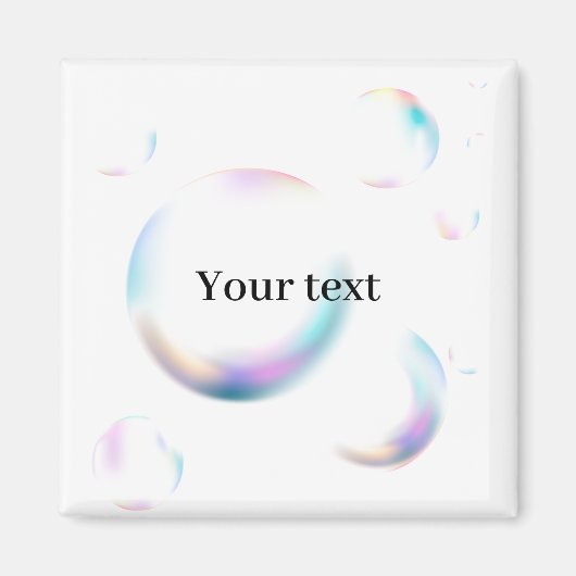 Sjabloon van ondergrondse bubble Clear Magneet (Voorkant)