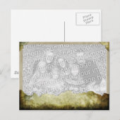 Sjabloon van papier briefkaart (Voorkant / Achterkant)