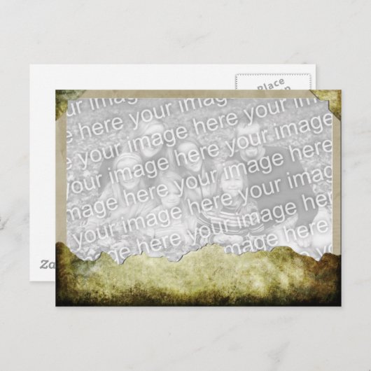 Sjabloon van papier briefkaart (Voorkant / Achterkant)