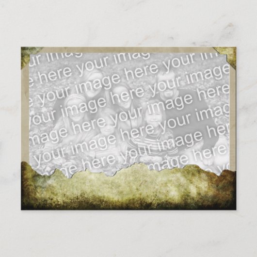 Sjabloon van papier briefkaart (Voorkant)