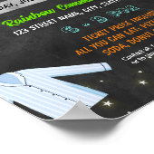 Sjabloon van pyjama-aandrijvingsgebeurtenis poster (Hoek)